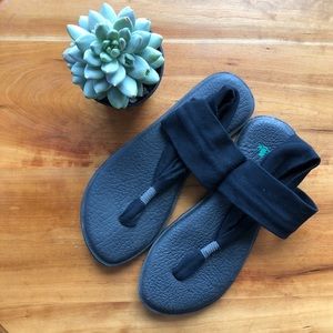 Black Sanuk Sandals